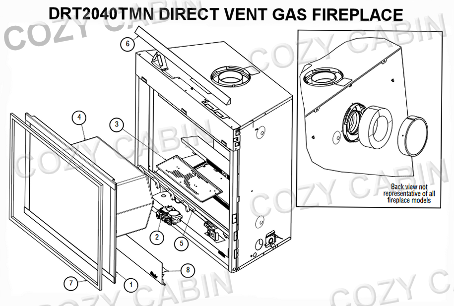 DIRECT VENT GAS FIREPLACE (DRT2040TMN) #DRT2040TMN